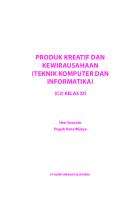 Produk Kreatif Dan Kewirausahaan Teknik Komputer Dan Informatika C3 Kelas XII 1 22 [PDF]