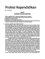 Profesi Kependidikan