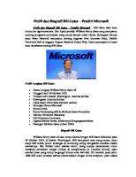 Profil Dan Biografi Bill Gates [PDF]