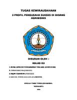 Profil Pengusaha Sukses Dibidang Agribisnis [PDF]