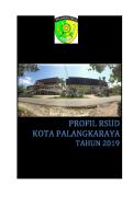 Profil Rsud Kota Palangka Raya 2019.