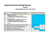 Program Kerja Divisi Teknologi Informasi