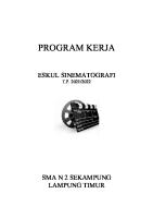 PROGRAM KERJA Sinematografi