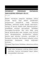 Program Membuat Database Mahasiswa Dengan VB 6.0