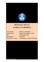 Program Tahunan Kurikulum Merdeka