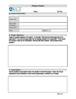 Project Charter Template