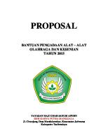 Proposal Bantuan Alat Olahraga