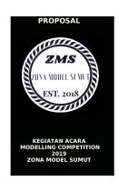 Proposal: Kegiatan Acara Modelling Competition 2019 Zona Model Sumut