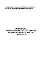 Proposal Kegiatan Lomba Memperingati Hari Kartini