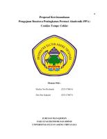 Proposal Kewirausahaan Cookies Tempe [PDF]