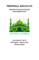 Proposal Maulid Nabi [PDF]