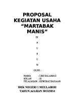 Proposal Membuat Usaha Kecil Martabak Manis