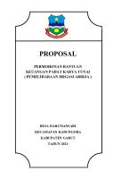 Proposal Padat Karya Dari Naker