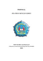 Proposal Pelatihan Menulis Cerpen [PDF]