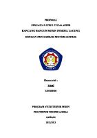 Proposal Penelitian Teknik Mesin S1 [PDF]