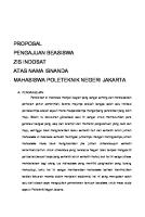 Proposal Pengajuan Beasiswa