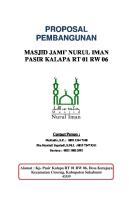 Proposal Renovasi Masjid Jami' Nurul Iman Lengkap [PDF]