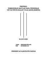 PROPOSAL TA Fakfak 2016