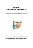 Proposal Taman Bacaan Masyarakat Jadi