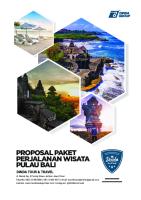 Proposal Tour Bali Cv. Dinda Group Jember