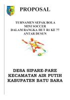 Proposal Turnamen Sepak Bola Pengurus Ka [PDF]