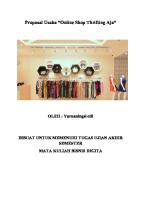 Proposal Usaha Online Shop Thrifting Aja [PDF]