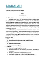 Proposal Usaha Tahu Gejrot