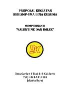 Proposal Valentine Dan Imlek