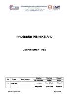 Prosedur Inspeksi Apd [PDF]