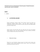 Prosedur Pelaksanaan Pekerjaan Pemeriksaan Instalasi Fire Hydrant [PDF]