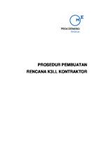 Prosedur Pembuatan Rencana K3LL Kontraktor