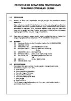 Prosedur Uji Dan Pemeriksaan Overhead Crane [PDF]