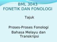 Proses Fonologi BM Dan Transkripsi