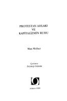 Protestan Ahlakı ve Kapitalizmin Ruhu
 9758087207 [PDF]