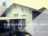 Publikasi Dan Pameran Arsip