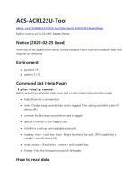 Python Tool For ACR122U NFC Reader-Writer (VERY GOOD) [PDF]