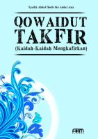 Qowaidut Takfir (Kaidah-Kaidah Mengkafirkan)