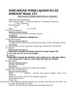 Rancangan Pembelajaran Kelas Rangkap Model 221