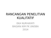 Rancangan Penelitian Kualitatif [PDF]