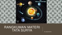 RANGKUMAN MATERI KELAS VII Tata Surya