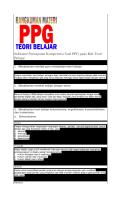 Rangkuman Teori Belajar [PDF]