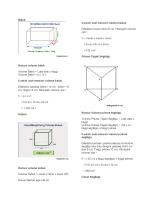 Rangkuman Volume Bangun Ruang