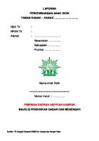 Rapor PAUD TK K13 TERBARU PDF [PDF]