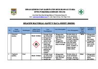 Reagen Material Safety Data Sheet (MSDS)