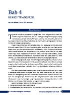 Reaksi Transfusi: Pendahuluan [PDF]