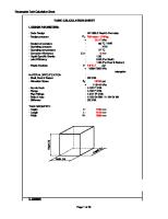 Rectangular Tank Calculation