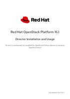 Red Hat OpenStack Platform-16.1-Director Installation and Usage-En-US [PDF]