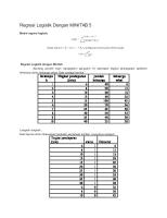 Regresi Logistik Dengan MINITAB