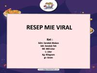 Resep Mie Viral