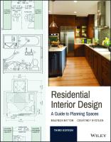 Residential Interior Design - A Guide To Planning Spaces [PDF]